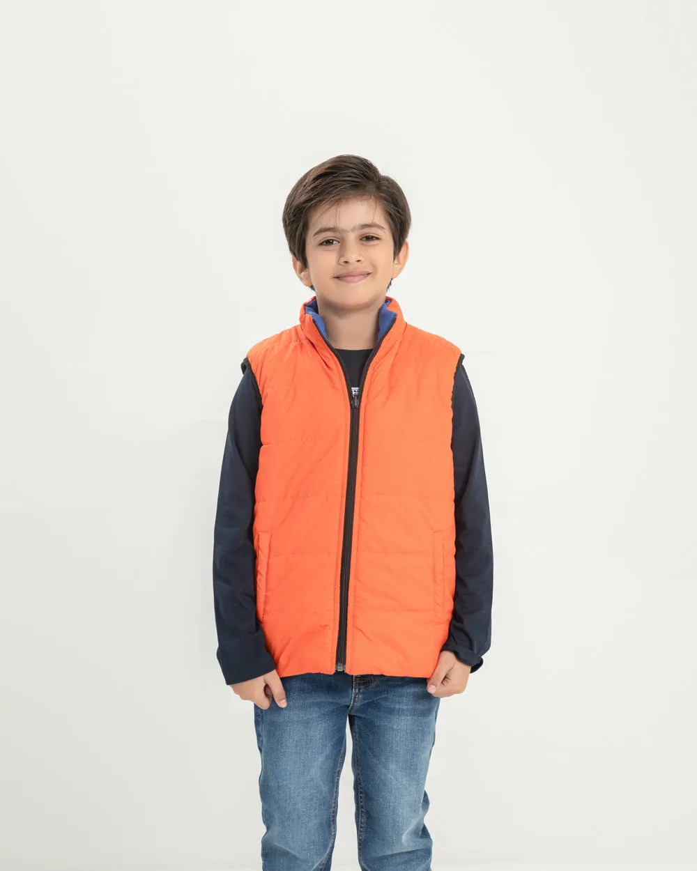 Boy's S/L Revesible Puffer Jacket