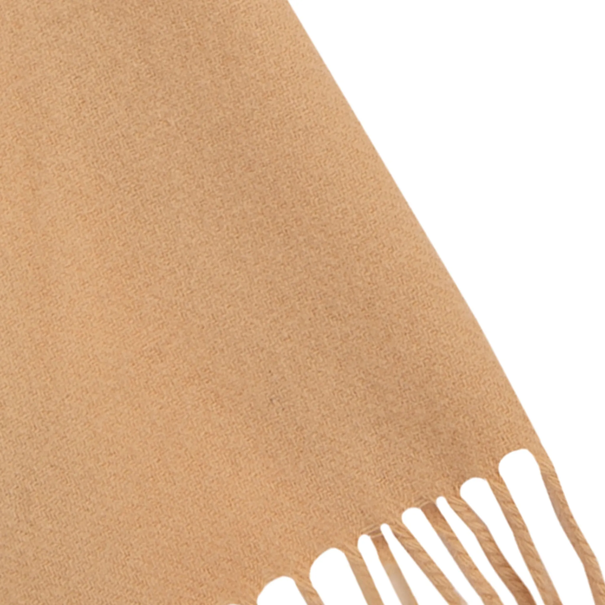 Heritage Plain Cashmere Scarf with Tassels