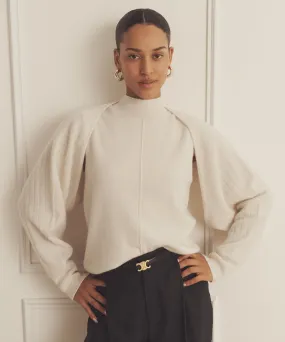 Luxurious Reversible Cashmere Turtleneck Two-Piece Set