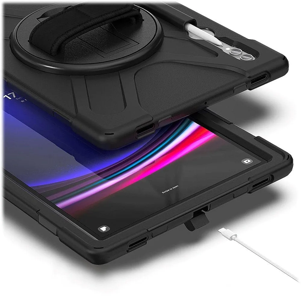 Raider Series Heavy Duty Hand Strap Case - Galaxy Tab S9 Ultra and Tab S8 Ultra