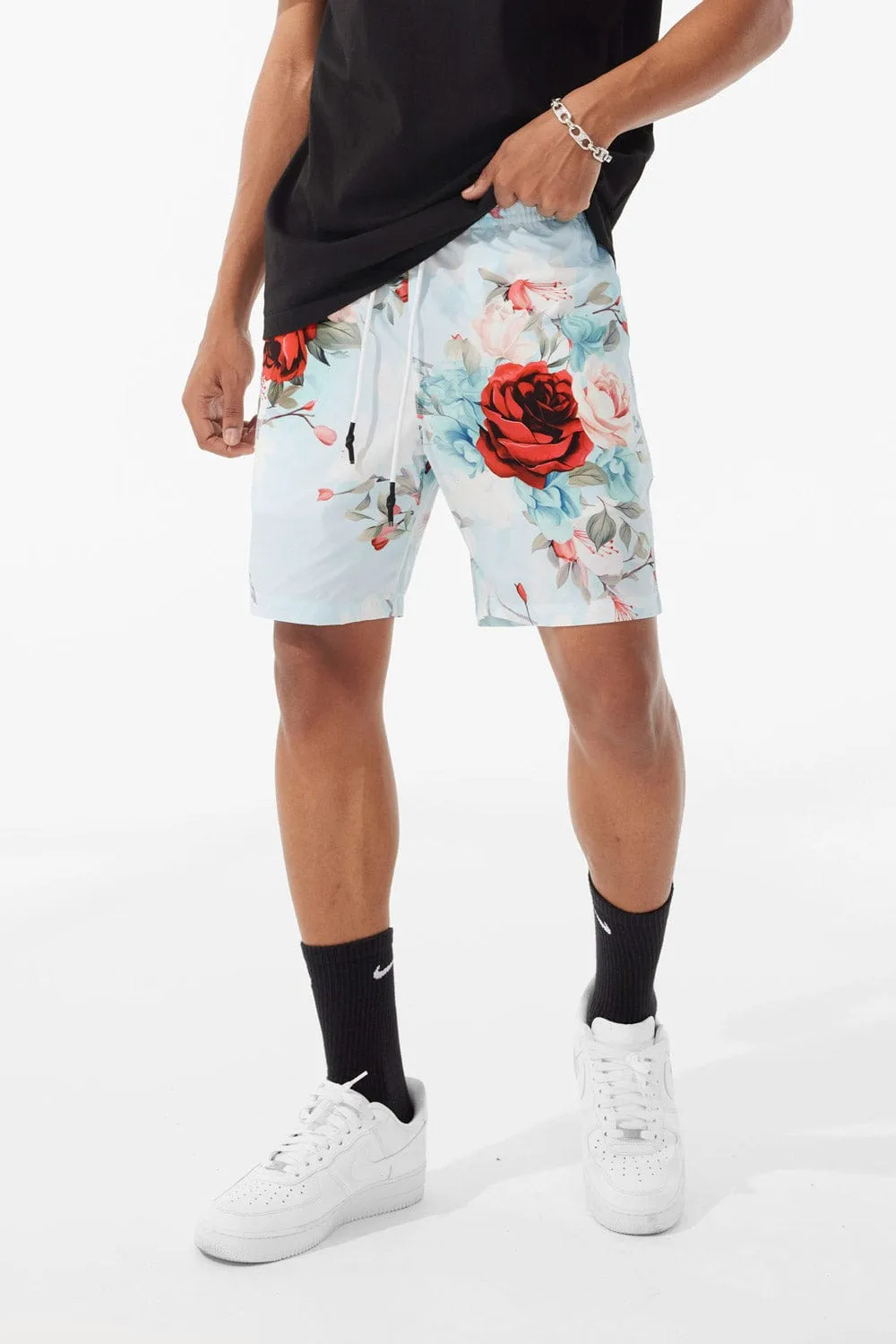 Retro - Ibiza Lounge Shorts (Red Floral)